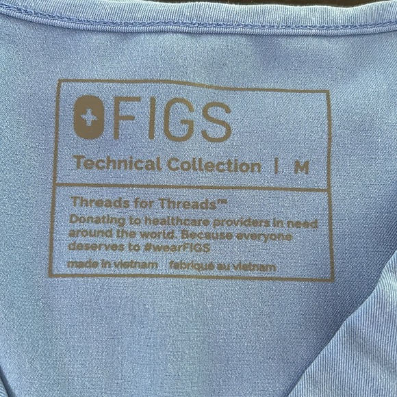 FIGS Women Ceil Blue Catarina(M)/Zamora(L) Set - Picture 3 of 7